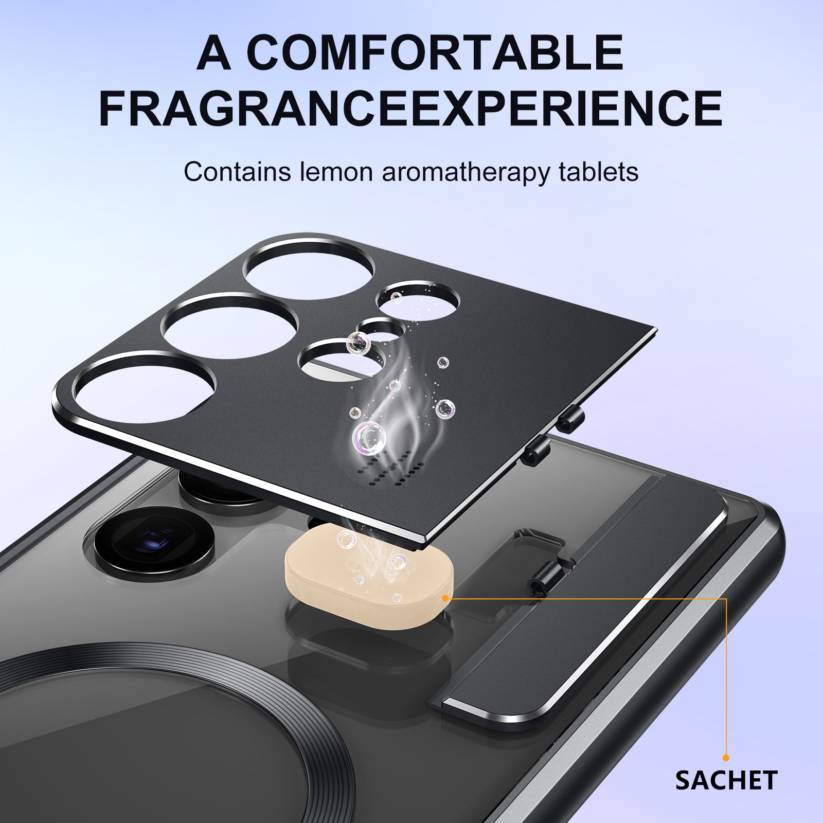 Aroma Design Alloy Acrylic Case for Samsung Galaxy S22 Ultra 5G Lens Guard Kickstand Phone Cover Compatible with MagSafe Aroma Design Alloy Acrylic Case for Samsung Galaxy S22 Ultra 5G Lens Guard Kickstand Phone Cover Compatible with MagSafe